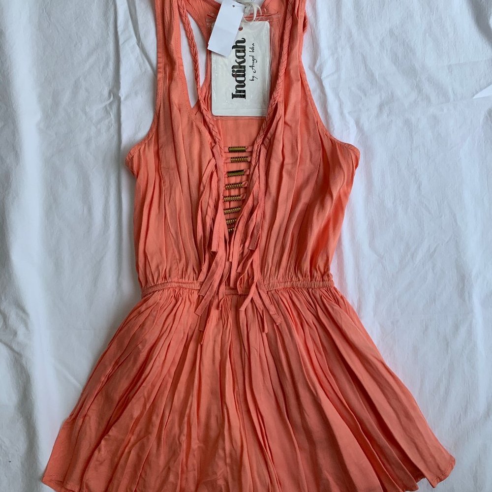 LF Coral Romper